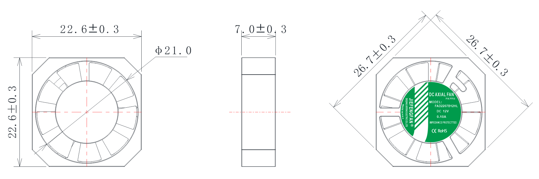 FAD2207B2HL-PP9S(Hexagonal Frame)