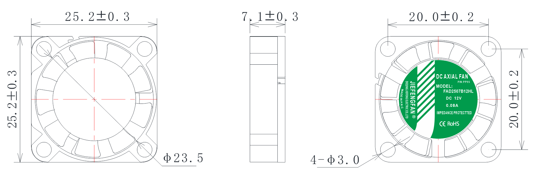 FAD2507B2HL-PP9S(Round Frame)