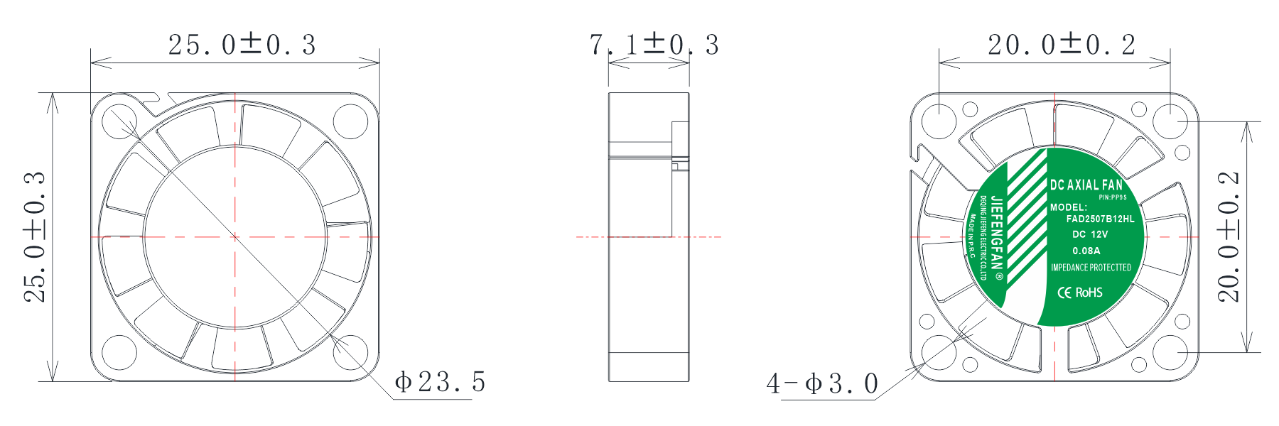 FAD2507B2HL-PP9S(Square Frame)