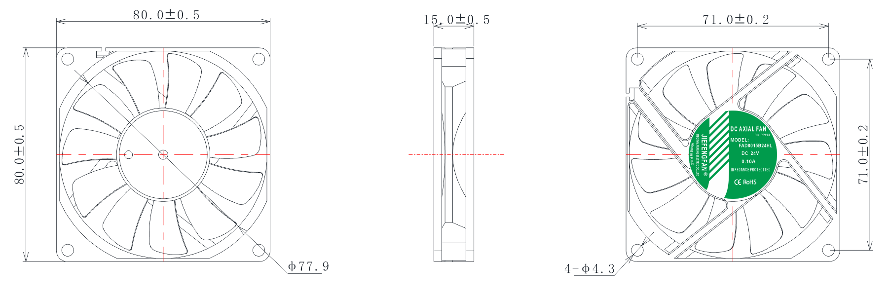 FAD8015B2HL-PP11S-B